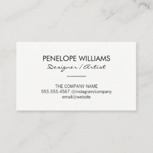 Carte De Visite Accents modernes et élégants