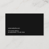 Carte De Visite Accents modernes et élégants (Dos)