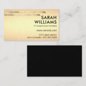 Carte De Visite Accents or / Golden (Devant / Derrière)