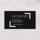 Carte De Visite Accents simples / en coin (blanc) (Dos)