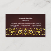 Carte De Visite Accessoire de mode et bijoux (Dos)