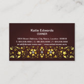 Carte De Visite Accessoire et bijoux de mode (Dos)