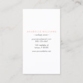 Carte De Visite Accessoires de maquillage (Dos)