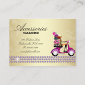 Carte De Visite Accessoires de mode Purses Bijoux Purple Or (Dos)