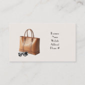 Carte de visite Accessoires de Sac à main de Desig (Dos)