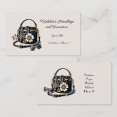 Carte de visite Accessoires de Sac à main de Desig (Devant / Derrière)