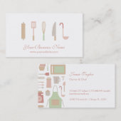 Carte De Visite Accessoires et ustensiles de cuisine de cuisine de (Devant / Derrière)