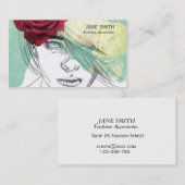 Carte De Visite Accessoires mode design design élégant (Devant / Derrière)