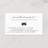 Carte De Visite Accessoires pour cheveux en ligne boutique artisan (Dos)