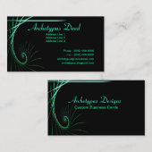 Carte De Visite Accident fractal artistique (Devant / Derrière)