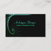 Carte De Visite Accident fractal artistique (Dos)