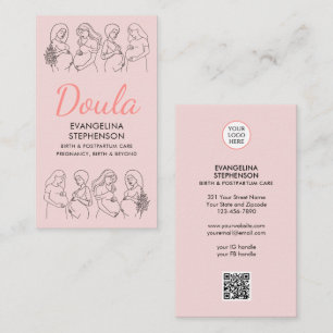 Carte De Visite Accompagnante de naissance professionnelle post-pa