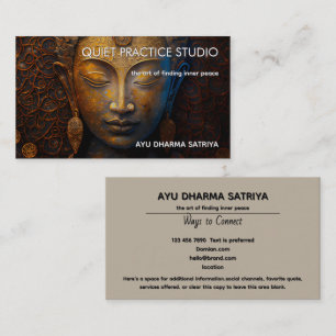 CARTE DE VISITE ACCORD DE PAIX   PORTRAIT DE MEDITATION