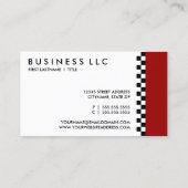 Carte De Visite accordéon. (Dos)