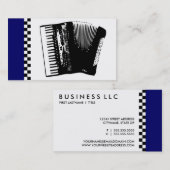 Carte De Visite accordéon. (Devant / Derrière)