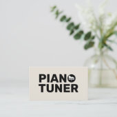 Carte De Visite Accordeur de piano et technicien (Debout devant)