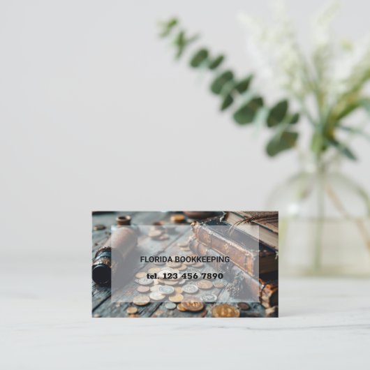 Carte De Visite Accountant Bookkeeper QR Code (Debout devant)