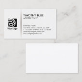 Carte De Visite Accountant Finance Simple Business Card (Devant / Derrière)