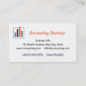Carte De Visite Accounting Bookkeeping  Custom Business  (Devant)