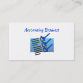 Carte De Visite Accounting Bookkeeping  Custom Business  (Dos)