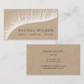 Carte De Visite Accroche d'un kraft rustique (Devant / Derrière)