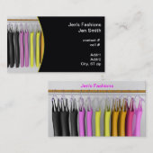 Carte De Visite accrocher coloré de robes (Devant / Derrière)