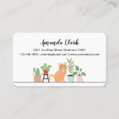 Carte De Visite Accueil Animaux de compagnie assis Loveable Happy (Dos)