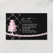 Carte De Visite Accueil Bakers mariage gâteaux pâtisserie fête (Dos)