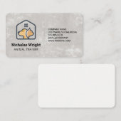 Carte De Visite Accueil Chat Dog | Services d'hébergement pour ani (Devant / Derrière)