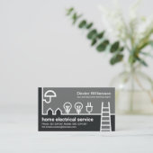 Carte De Visite Accueil Créatif Câblage électrique Frontière Élect (Debout devant)