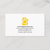 Carte De Visite Accueil Créatif Câblage électrique Frontière Élect (Dos)