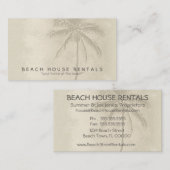 Carte De Visite Accueil de Chambre de plage (Devant / Derrière)