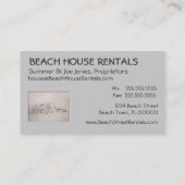 Carte De Visite Accueil de Chambre de plage (PIC supplémentaire) (Dos)