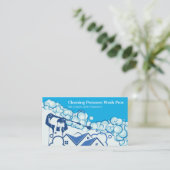 Carte De Visite Accueil de lavage de l'alimentation du collaborate (Debout devant)