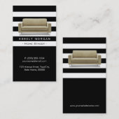 Carte De Visite Accueil Design d'intérieur de mise en page Style c (Devant / Derrière)