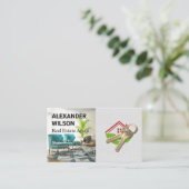 Carte De Visite Accueil et clés | Intérieur (Debout devant)