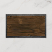 Carte De Visite Accueil et outils | Bois et cuir (Dos)