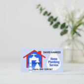 Carte De Visite Accueil Fuite d'eau de Faucet (Debout devant)