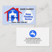 Carte De Visite Accueil Fuite d'eau de Faucet (Devant / Derrière)