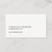 Carte De Visite Accueil Icône / Argent brossé / Mur texturé (Dos)