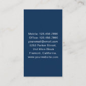 Carte De Visite Accueil Médicale soignant infirmière infirmière in (Dos)