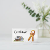 Carte De Visite Accueil moderne | Touches de la maison (Debout devant)