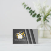 Carte De Visite Accueil Outils de menuiserie | Entrepreneur généra (Debout devant)