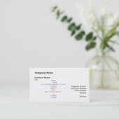 Carte De Visite Accueil php geek (Debout devant)