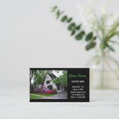 Carte De Visite Accueil Rénovation toiture Construction Immobilier (Debout devant)