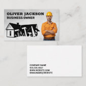 Carte De Visite Accueil Rénovations Outils à main | Ouvrier du bât (Devant / Derrière)