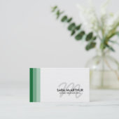 Carte De Visite Accueil Retrait de la rénovation Monogramme (Debout devant)