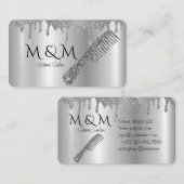 Carte De Visite Accueil Salon Coiffeur Barbier Coiffure Coiffure (Devant / Derrière)