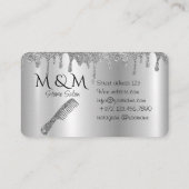 Carte De Visite Accueil Salon Coiffeur Barbier Coiffure Coiffure (Dos)