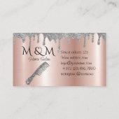 Carte De Visite Accueil Salon Coiffeur Barbier Coiffure Coiffure (Dos)